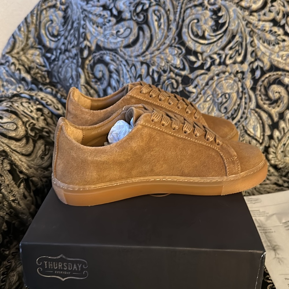 Camel Premier low top sneakers, size 6 1/2 brand new in the box.